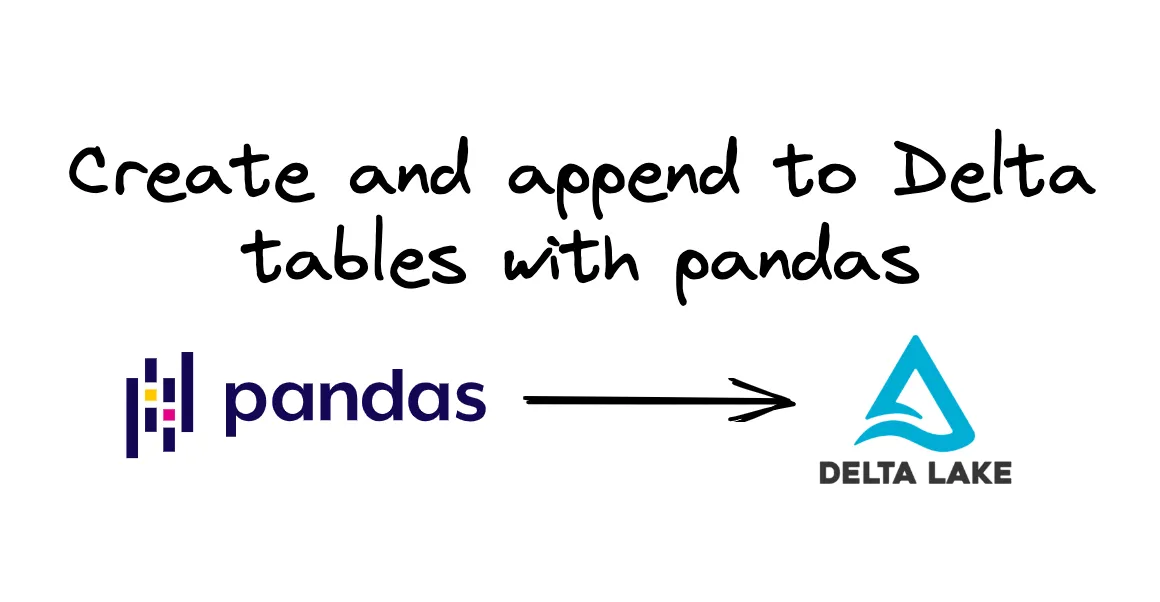 Thumbnail for How to create and append to Delta Lake tables with pandas
